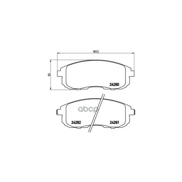 Колодки Тормозные Nissan Juke/Maxima/Teana/Tiida/Suzuki Sx4 Перед. С Инд.Износа Brembo P23126 Brembo арт. P23126