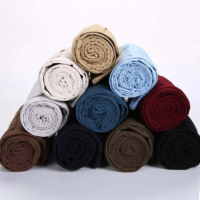 Spring autumn New Casual Pants Men Cotton Slim Fit Chinos Fashion Trousers Male Brand Clothing 9 colors Plus Size 28-38 2025 fashion pants