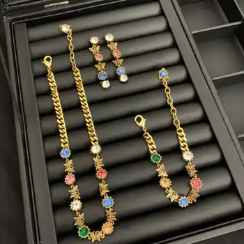 

Luxury Acrylic Necklace Colorful Bracelet Brand Bracelet INS Favorite Style