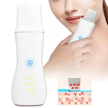 

Ultrasonic Ion Skin Scrubber Deep Cleansing Face Skin Cleaner Blackhead Pimples Removal Device Machine