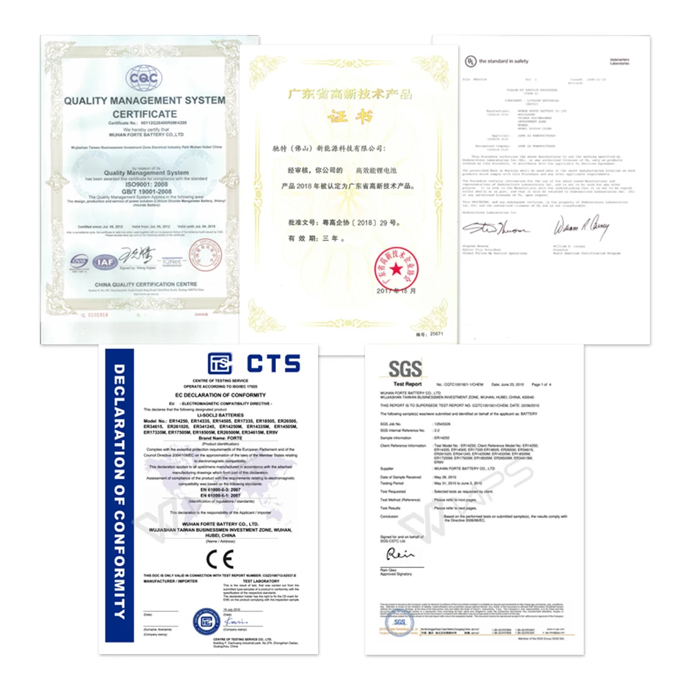 CT-ENERGY ER14505 LiSOCl2 AA 3,6 V 2700 мА/ч, литий Батарея 4 шт./компл