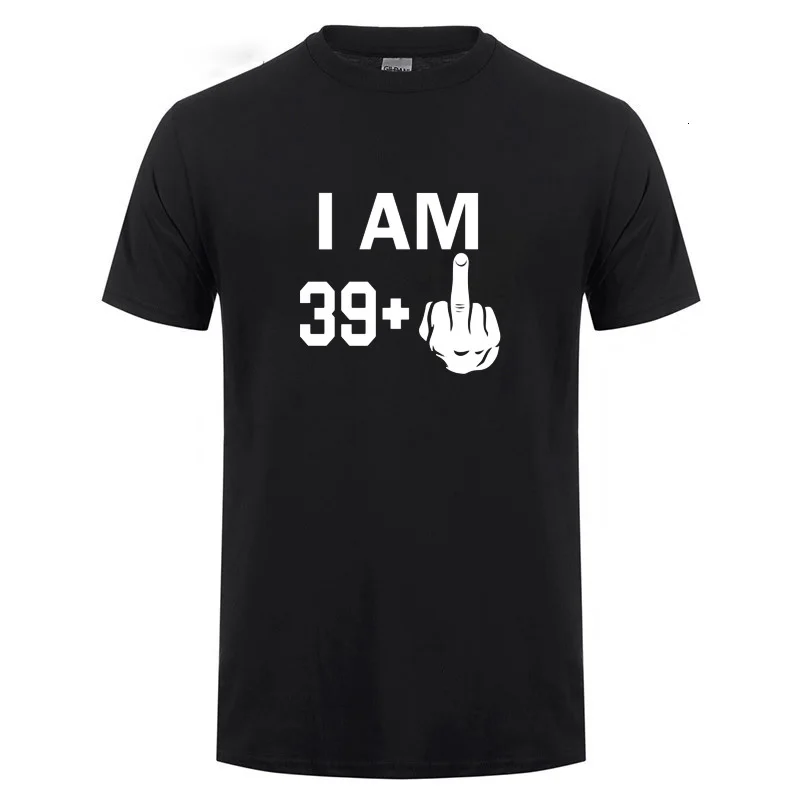 

Midnite Star Men's T-Shirt I Am 39 Plus Middle Finger 40th Cool Funny Gifts Idea T Shirt For Man Husband Daddy Father's Present