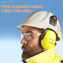 Portwest – casque de sécurité en ABS ventilé, pour le travail et la Construction, avec protection CE ANSI, réglable, pour hommes, PS55 