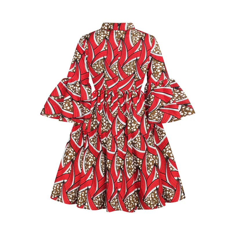 Sexy V Neck Mini Dress Women African Clothes Summer Dashiki Floral Print Dress Casual Party African Dresses For Women african dress women party dress