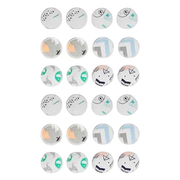 

12/18/24pcs Skin Care Cartoon Print Women Accessories Facial Cleaning Easy To Use Cosmetic Makeup Remove Pad Cotton Home Durable