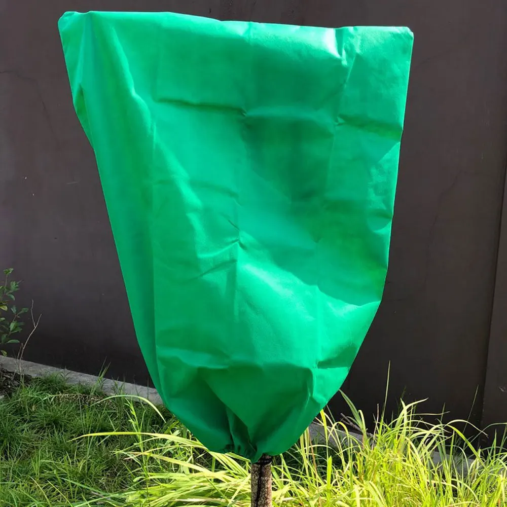 

Plant Cover Winter Warm Cover Adjustable Cord Tree Shrub Plant Protecting Bag Frost Protection For Yard Garden Plants Small Tree