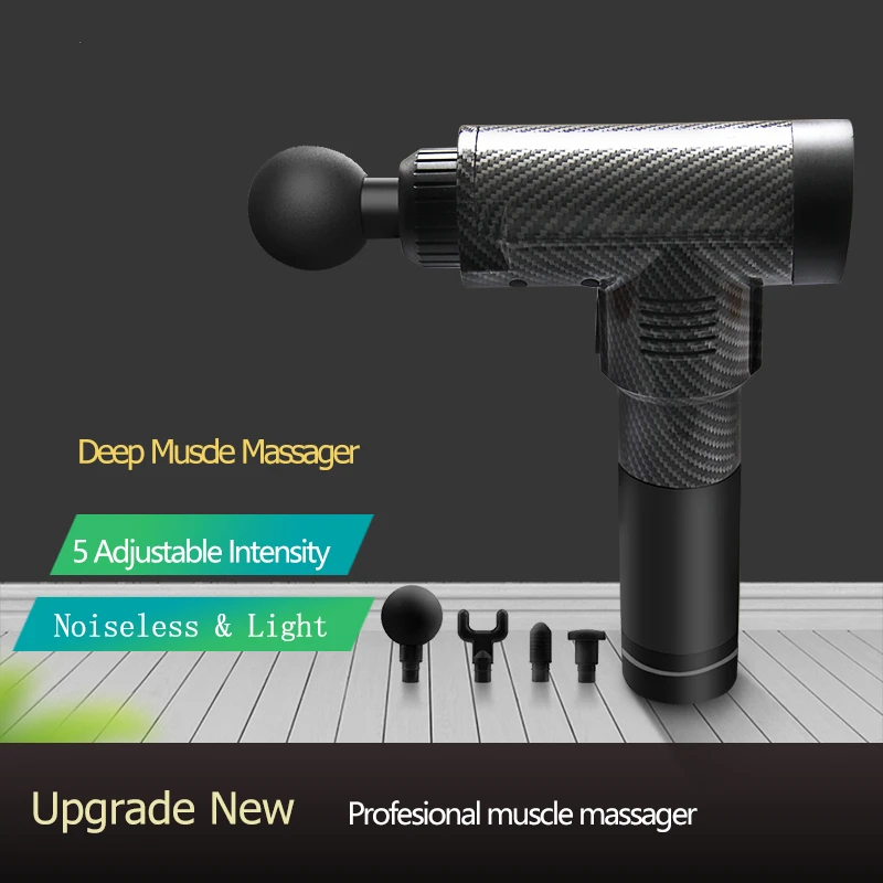 Massage Gun Deep Muscle Relaxation EMS Massager Gun Goyar Yoga Fitness Aid Massage Impact Gun Electric Stimulator Free Shipping