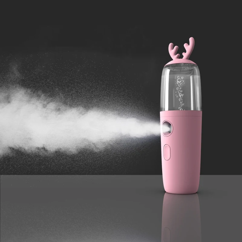 Pink Наноспрей инструмент для увлажнения лица красота лица ирригатор Многофункциональный увлажняющий парящий инструмент для лица W1 - Цвет: Pink