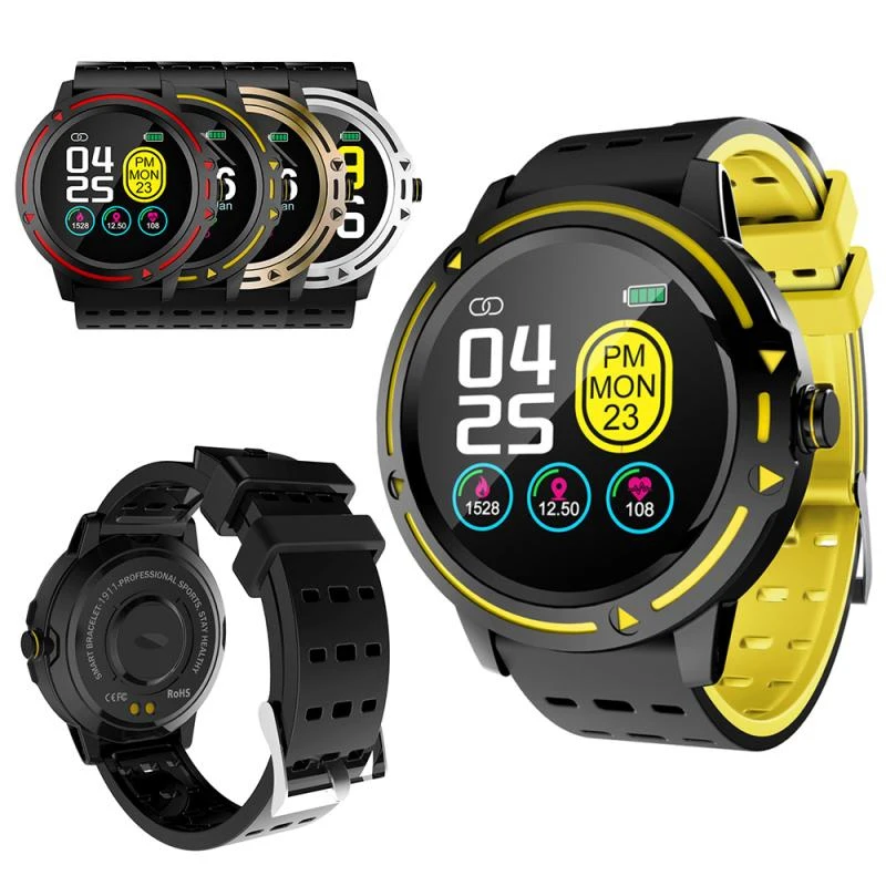 

Round Screen V5 Smart Watch Outdoor Sports Fitness Tracker Blood Pressure Heart Rate Support IOS Android System Waterproof Watch