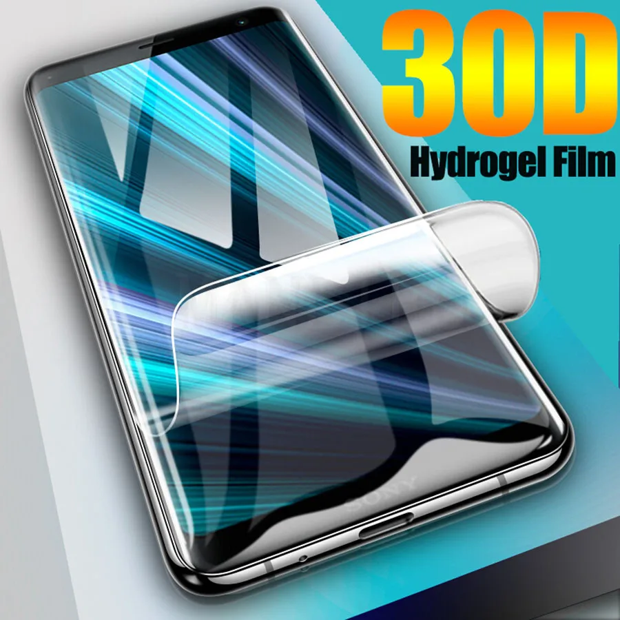 Силиконовая Гидрогелевая пленка для Sony Xperia XZ4 XA3 1 10 5 XZ3 XZ2 Premium XZ1 Compact Full Cover мягкая