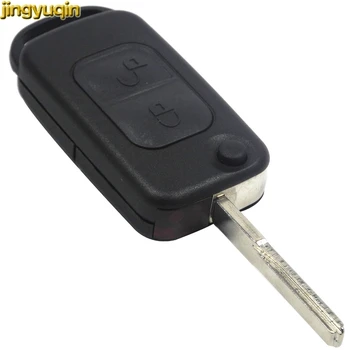 

jingyuqin For Mercedes For Benz A C E S 2 Buttons Switchblade HU64 Flip Folding Remote Car Key Case Shell Cover (Infra Red)