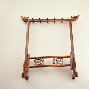 

Brush holder big red acid branch pen hanging red Guibao pen holder width 27cm long 39cm