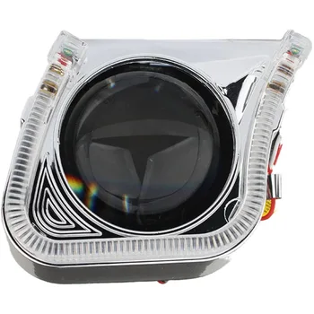 

LED Daytime Running Lights Angel Eyes Bi xenon Projector Lens HID Ballast Headlights H1 H4 H7 Car Retrofit Headlamp Devil Eyes