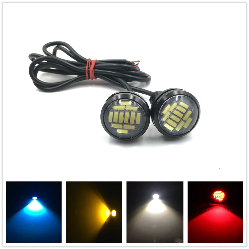 15 Вт 12LED 23 мм 12 SMD орлиный глаз светильник для автомобильной парковки Сигнальные