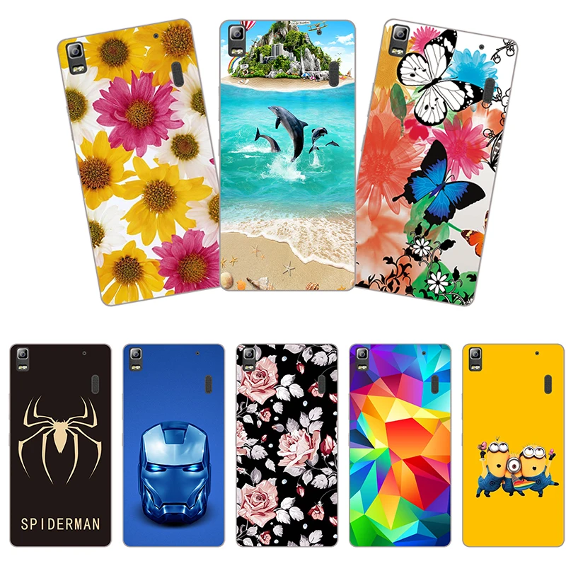 Soft Phone Case for Lenovo K5 Pro L38041 A369 A328 A536 A7000 A6010 A606 A806 Printing Rose Flower Animal Cute Cartoon back case | Мобильные