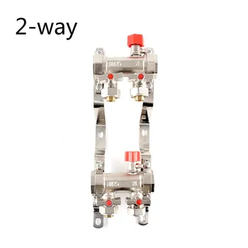 

Brass 2-5 wayout heating floor valve diversified water separator for home heating bathroom adjustable flow heating system tool