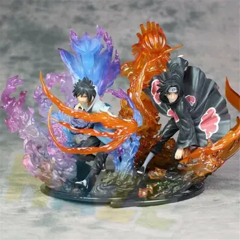 

Uchiha Itachi & Uchiha Sasuke Figure Statue Anime Naruto Figure Model Toy PVC Action Figur Gift New In Box