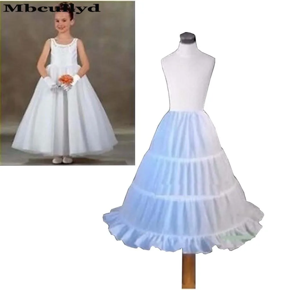 Kid Petticoat Underskirt Wedding Bridal Crinoline Slip Vintage Flower Girl Dress 