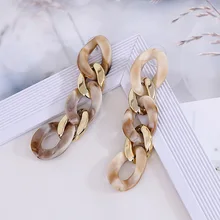 Женские акриловые серьги подвески винтажные геометрические
