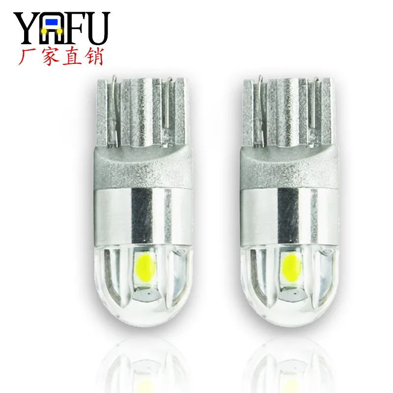 

Aluminum side lamp T10 3030 2smd high brightness LED reading lamp small plug bubble 6W position lamp license plate lamp
