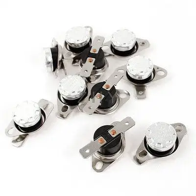 

10 x KSD301 Normal Close 90C Temperature Control Switch AC 250V 10A