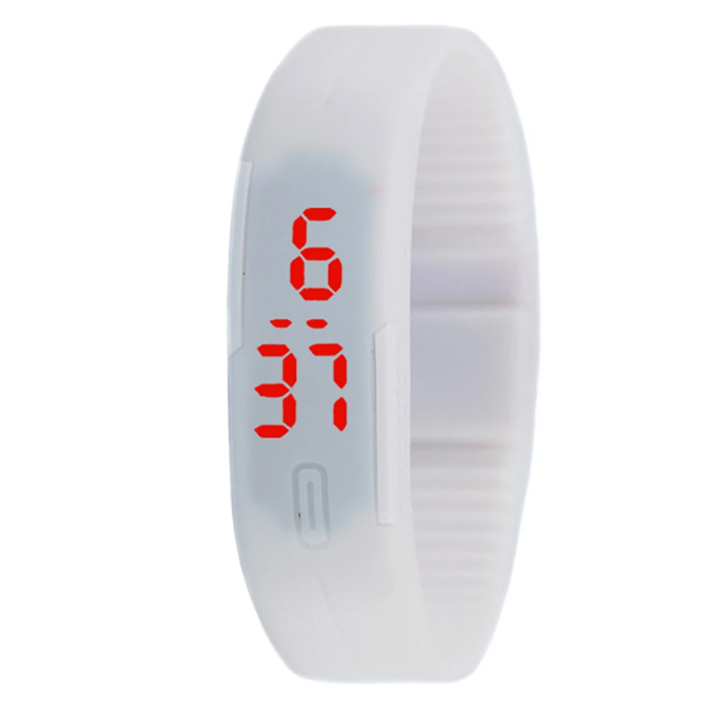 Sports Thin Strap LED Time Date Display Children Kids Digital Wrist Watch Gift reloj hombre zegarek damski New Hot for Boys Girl 4