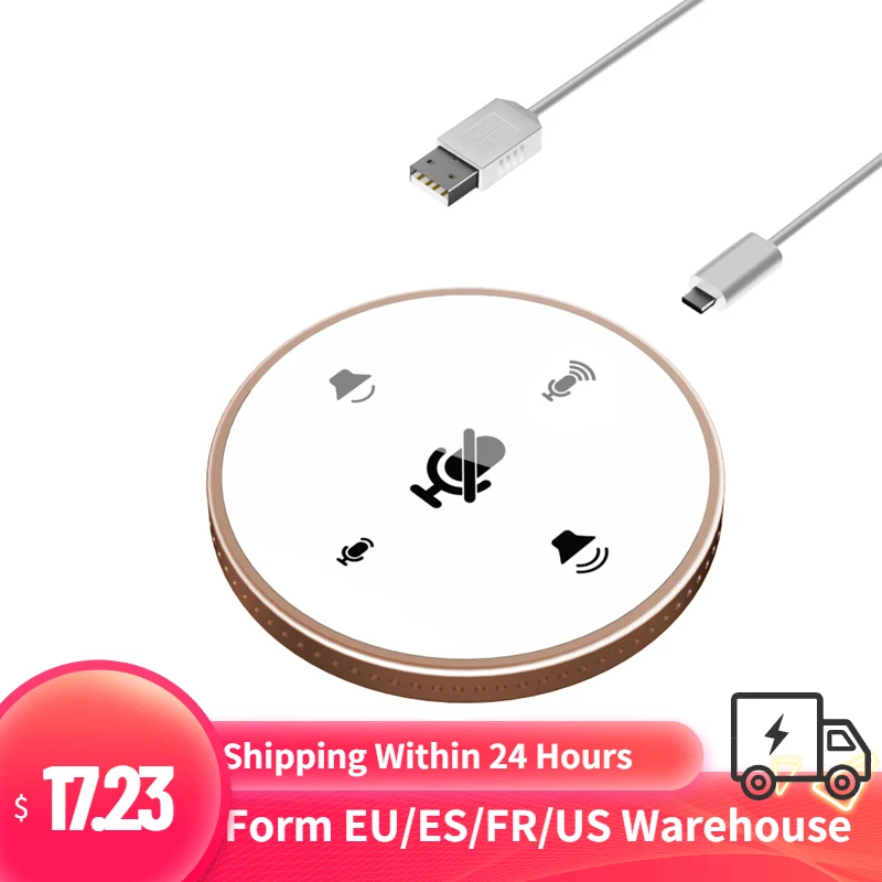 Настольный мини-микрофон USB для телефонной связи микрофон Built-in динамик 360 °