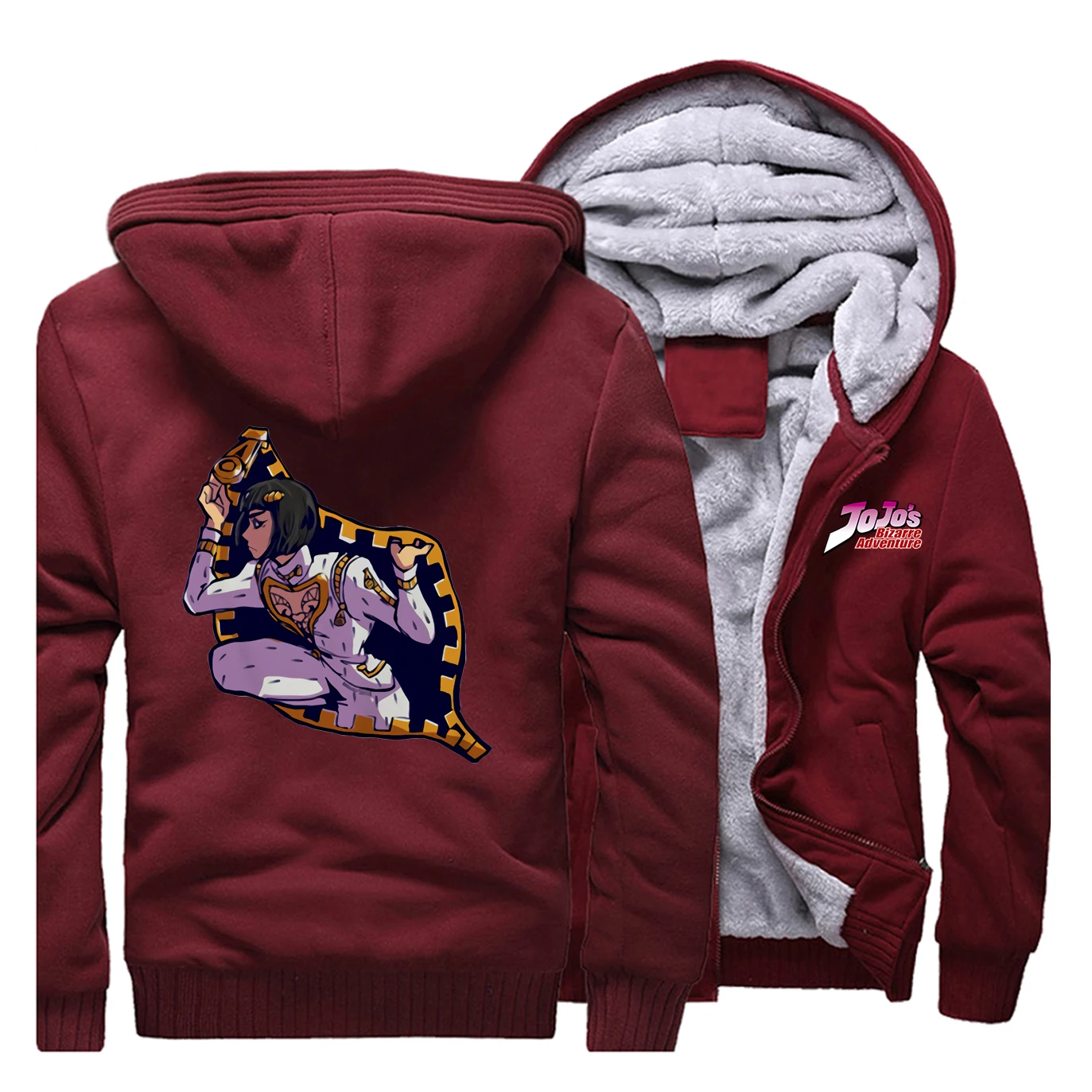 Мужская повседневная Amine JOJO'S необычная приключенческая Толстовка с принтом хлопковая одежда верхняя одежда пальто для зимы