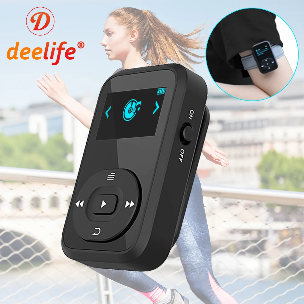 Mp3-плеер Deelife Bluetooth 5 0 плеер с клипсой мини-плееры Fm-памятью 32 ГБ 8 для бега спорта