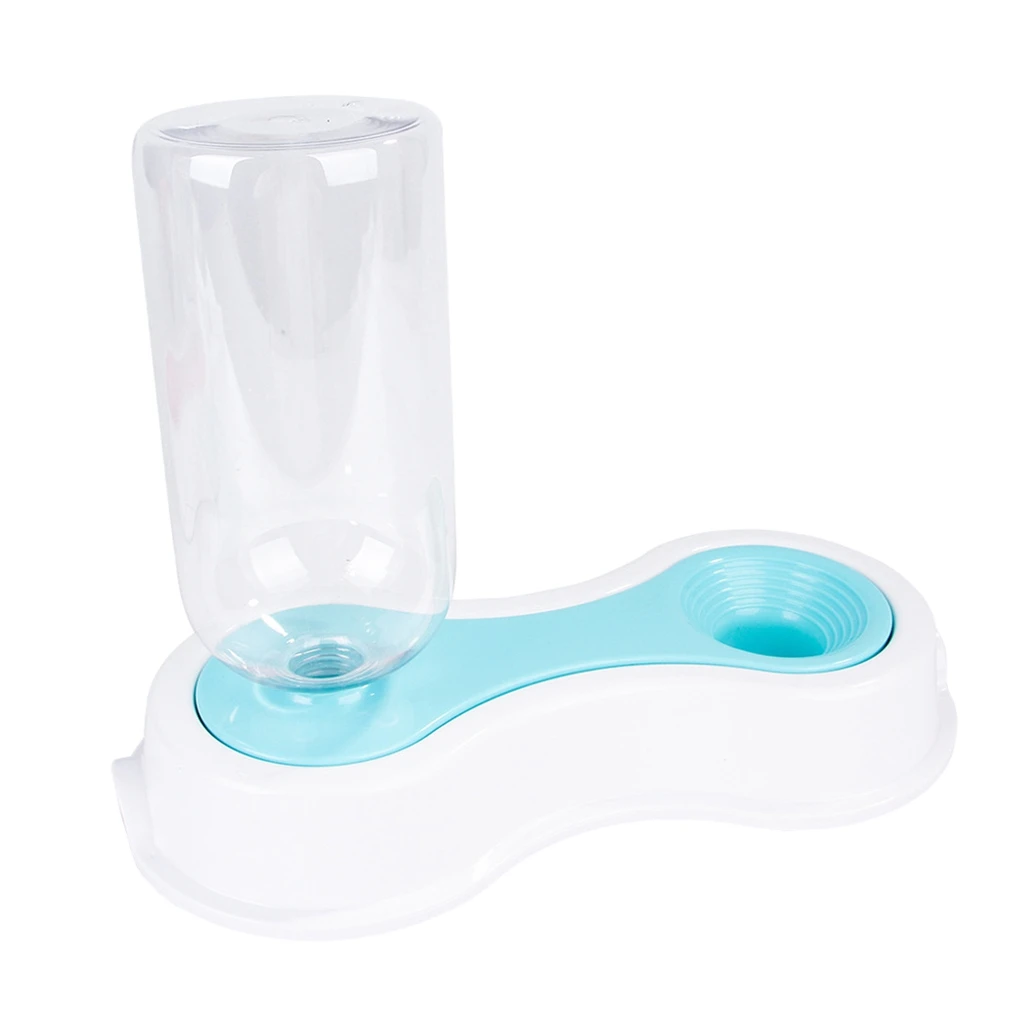500ml Plastic Pet Cat Dog Puppy Water Automatic Dispenser Food Stand Feeder Bowl Bottle, Antiskid Design 2 Colors Optional 