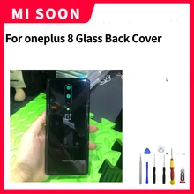 

For OnePlus 8 Back Battery Cover Door Rear Glass For Oneplus 8 Battery Cover 1+8 Housing Case with Camera Lens