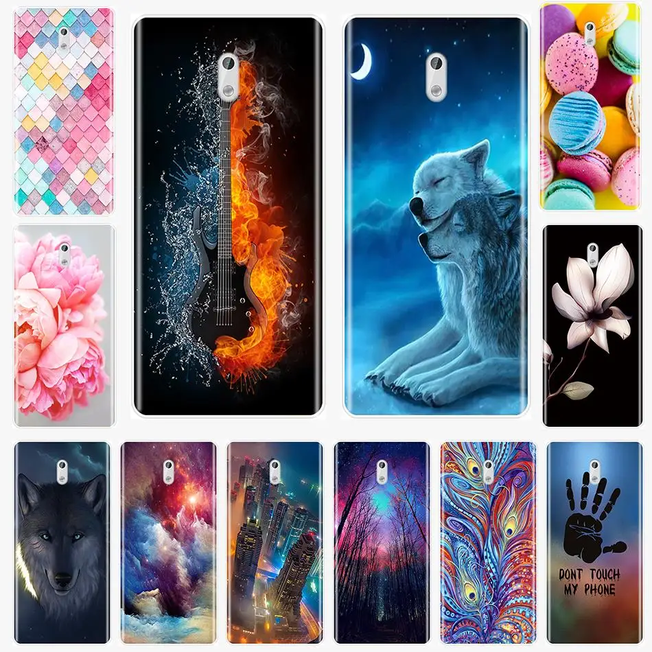 

Colorful World Snow Wolf Phone Case For Nokia X6 7 Plus Soft Silicone Back Cover For Nokia 8 6 5 3 2 1 Case
