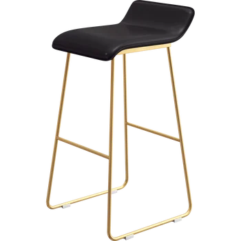 

Northern Europe Bar Chair Fashion Simple Iron Modern Coffee Front Desk Stool High