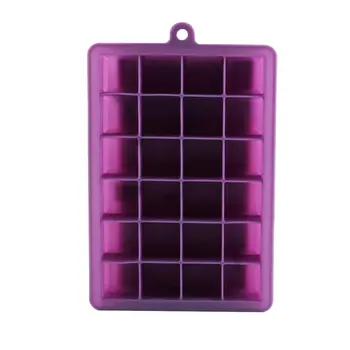 

24 Grid Silicone Ice Cube Tray Molds DIY Desert Cocktail Juice Maker Square Mould Random Color