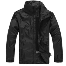 Наружная водонепроницаемая куртка мужская Тонкая ветрозащитная Водонепроницаемая спортивная куртка со скрытым капюшоном пальто без подкладки