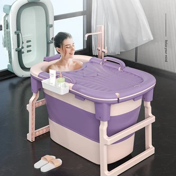 

High Folding Bath Tub Folding Bath Barrel Adult Bath Barrel Child Bath Tub Baby Tub Baby Bath Plus Size Children's Tub