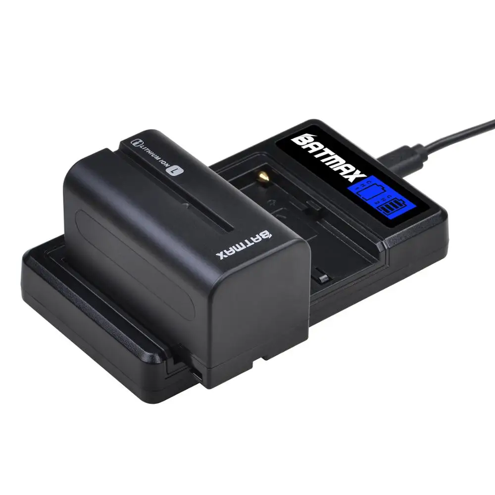 2 шт. 5200 мАч NP F750 F770 аккумулятор + зарядное устройство USB с ЖК дисплеем для Sony F970 F960