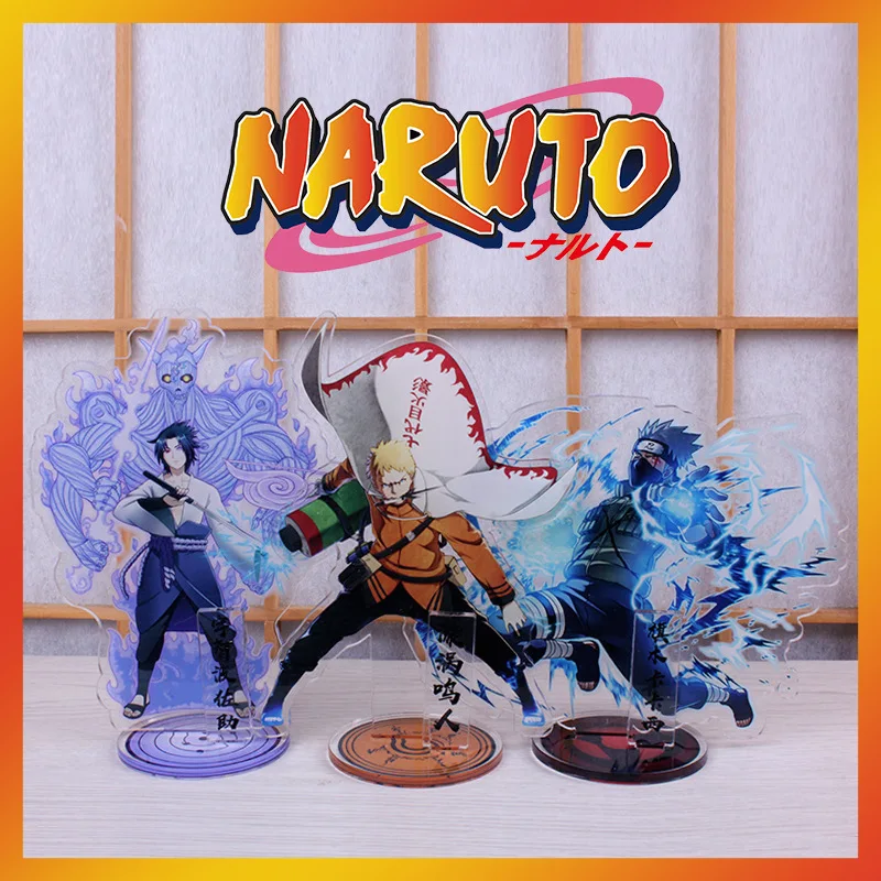 

Key Ring Uzumaki Naruto Key Chain Acrylic Keyring Anime Cute Keychain Funny Woman Kids Man Girls Llavero Jewelry Uchiha Sasuke