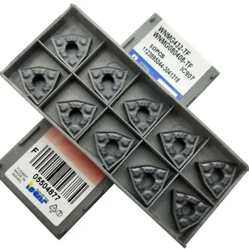 

10Pcs Durable WNMG080408-TF IC907 WNMG432-TF CNC Carbide Insert Tool Supplies