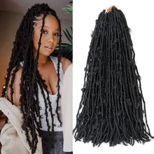 

CLong Butterfly Locs Crochet Hair Butterfly Locs Crochet Braids Soft Natural Pre Looped Long Distressed Faux Locs Crochet Hair