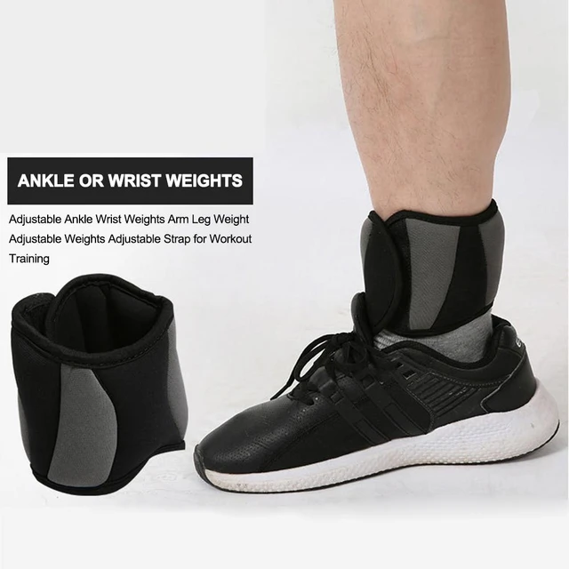Ankle weights Adjustable Weight Wrist Leg Training Running Exercise Gym  1-6kg