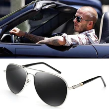 Высокое качество, мужские солнцезащитные очки, звездный стиль, оправа, негабаритные, сплав, поляризационные, фирменный дизайн, пилот, мужские солнцезащитные очки для вождения