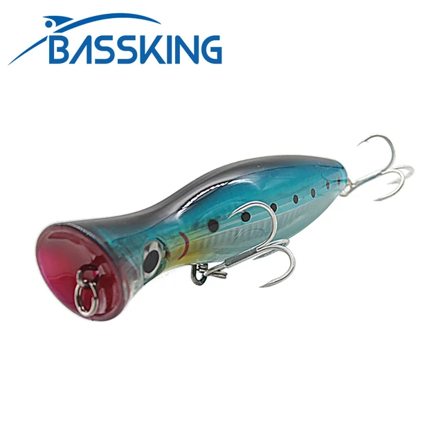 Bassking Big Popper Fishing Lure 120mm 42g Iscas Artificiais Hard Bait Top  Water Floating Wobblers For Saltwater Leurre De Peche - Fishing Lures -  AliExpress