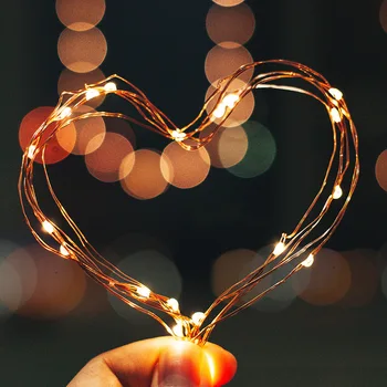 

4Pcs LED String Light Battery Powered Copper Wire Starry Fairy Lights for Bedroom Christmas Parties Wedding Decoration