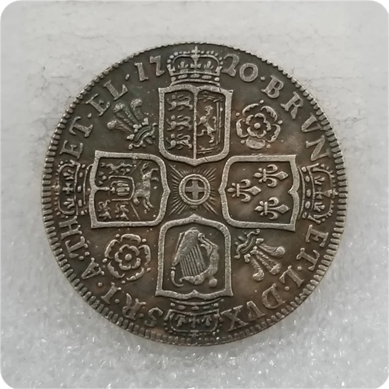 1720/17 Великобритания Джордж I половина Корона копия монет