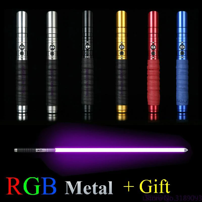 Boys or Adults Lightsabers Toys 4YANG Force FX Lightsabe RGB 11 Colors Changeable,with 7 Mode Sound Force Flash Smooth Swing FX Dueling Lightsaber,Premium Aluminium Alloy Handle Light Saber 