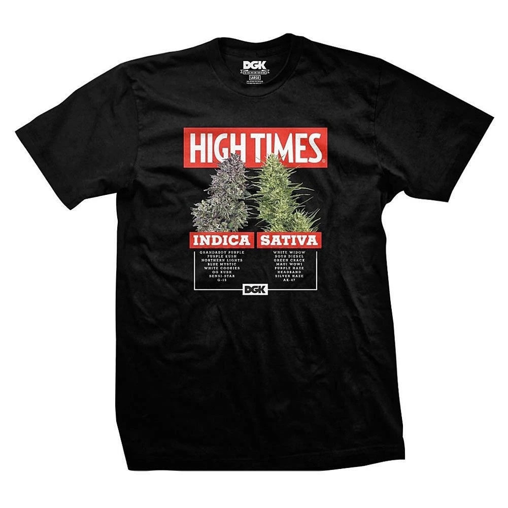 Dgk High Times opts Мужская футболка Черная футболка одежда для футболок одежда