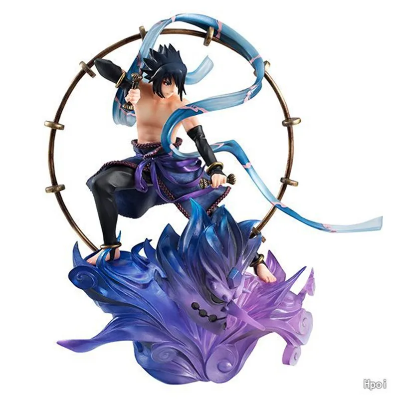 

2 Styles JP Anime Action Figure NARUTO GEM Uchiha Sasuke & Uzumaki Naruto PVC Collection Model Toy Doll Gift 18CM