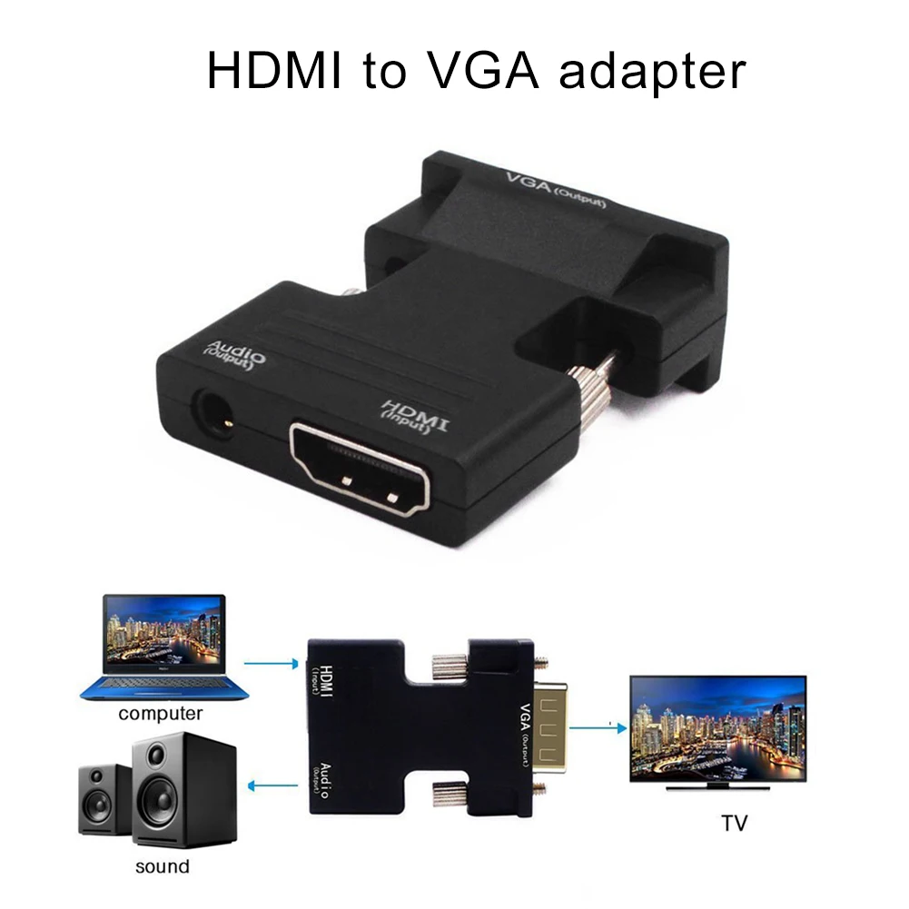 Женский HDMI 1080P сплиттер для мужчин VGA коммутатор адаптер конвертер 4K Smart Android HDTV