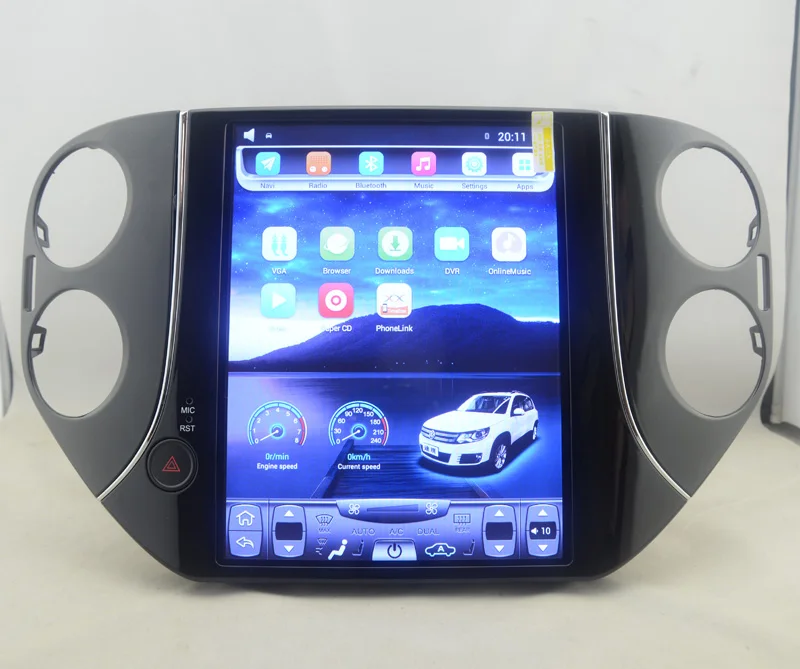 

10.4" tesla style vertical screen Octa core Android 8.1 Car stereo GPS navigation for VW Volkswagen Tiguan 2007-2017